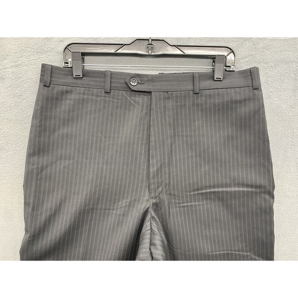 Calvin Klein Pants Mens Size 34X33 Black Stripe Career Business Office - Picture 8 of 13
